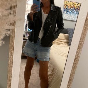 All Saints leather motorcycle jacket